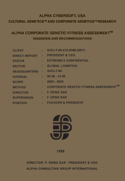 Deniz Sar - Deniz Şar - Corporate Genetic Fitness Assessment (TM)